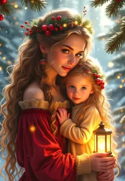 Puzzle Coleção Mãe e Filha: Ternura de Natal