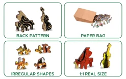 Puzzle Colin Thompson: Music Castle de madeira