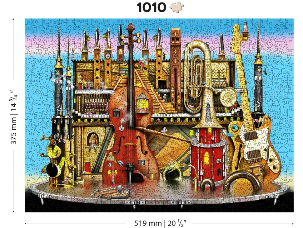 Puzzle Colin Thompson: Music Castle de madeira