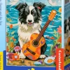 Puzzle Collie, Guitarra e o Mar
