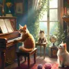 Puzzle Concerto para felinos