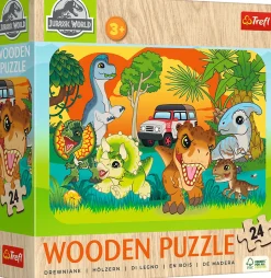 Puzzle Conheça os dinossauros de madeira