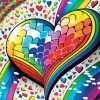 Puzzle Coração Mosaico