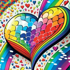 Puzzle Coração Mosaico