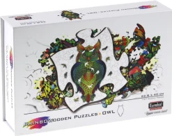 Puzzle Coruja de madeira