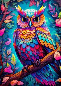 Puzzle Coruja deslumbrante