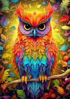 Puzzle Coruja outonal