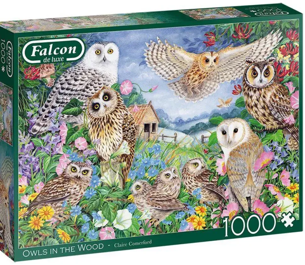 Puzzle Corujas na floresta