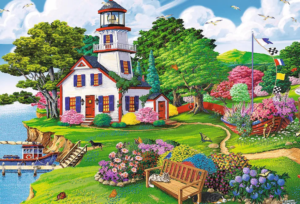 Puzzle Céu de verão em madeira