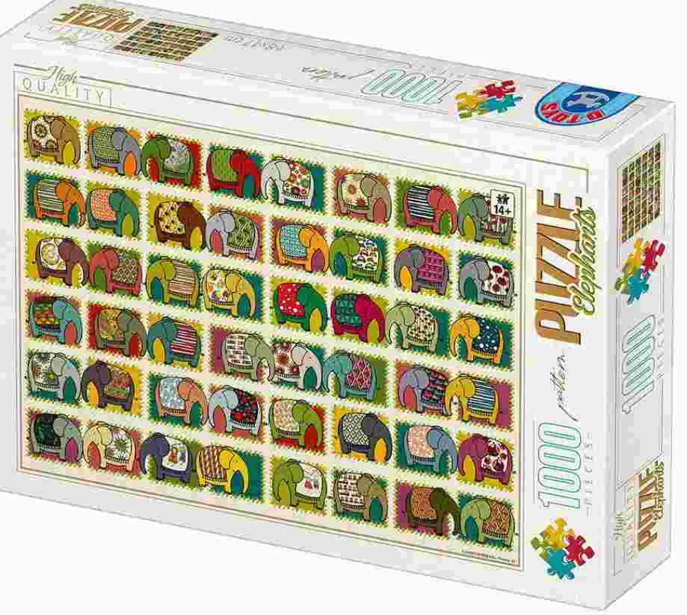 Puzzle David Katai Eszter: padrões de elefantes
