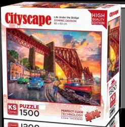 Puzzle Davison: Ponte Forth ao pôr do sol