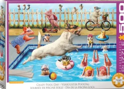 Puzzle Dia louco na piscina