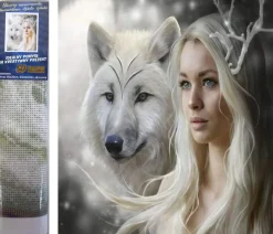 Puzzle Diamant painting: Rainha das Planícies de Gelo 30x40cm