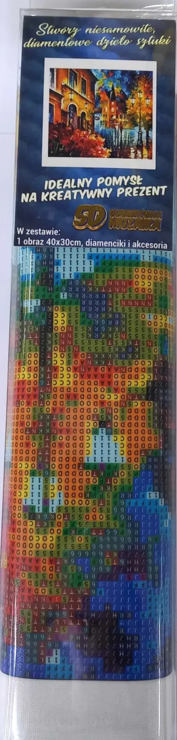 Puzzle Diamond Painting Um passeio pela cidade 30x40cm