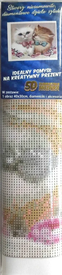 Puzzle Diamond Painting Zamilované ma膷ky 30x40cm