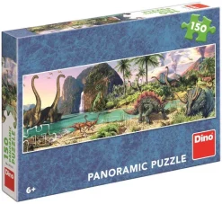 Puzzle Dinossauros à beira do lago
