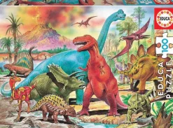 Puzzle Dinossauros-100-dielikov