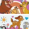 Puzzle Disney: Bambi e Rei Leão