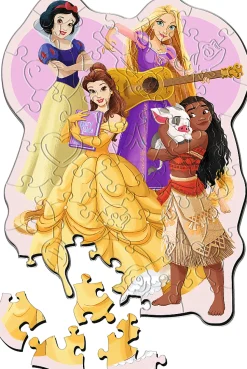 Puzzle Disney Princes: Adoráveis Princesas de madeira