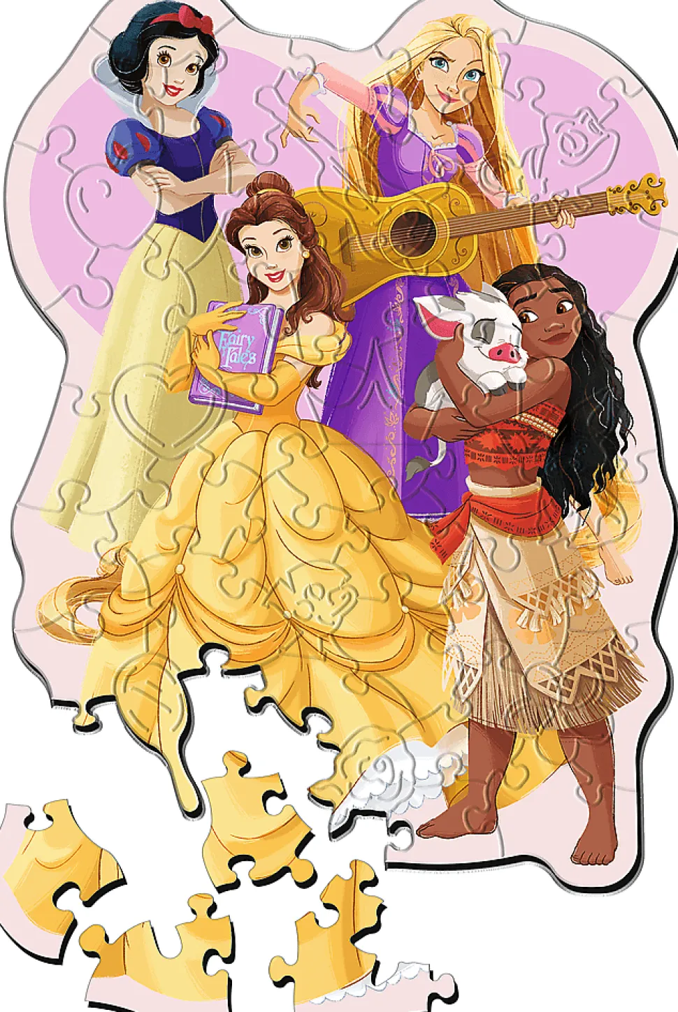 Puzzle Disney Princes: Adoráveis Princesas de madeira