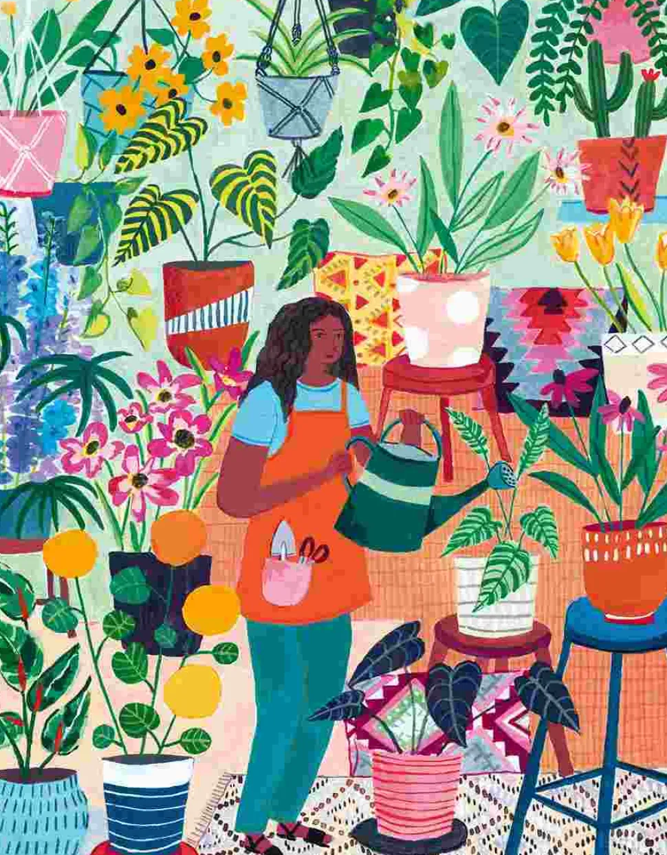 Puzzle Dona das Plantas