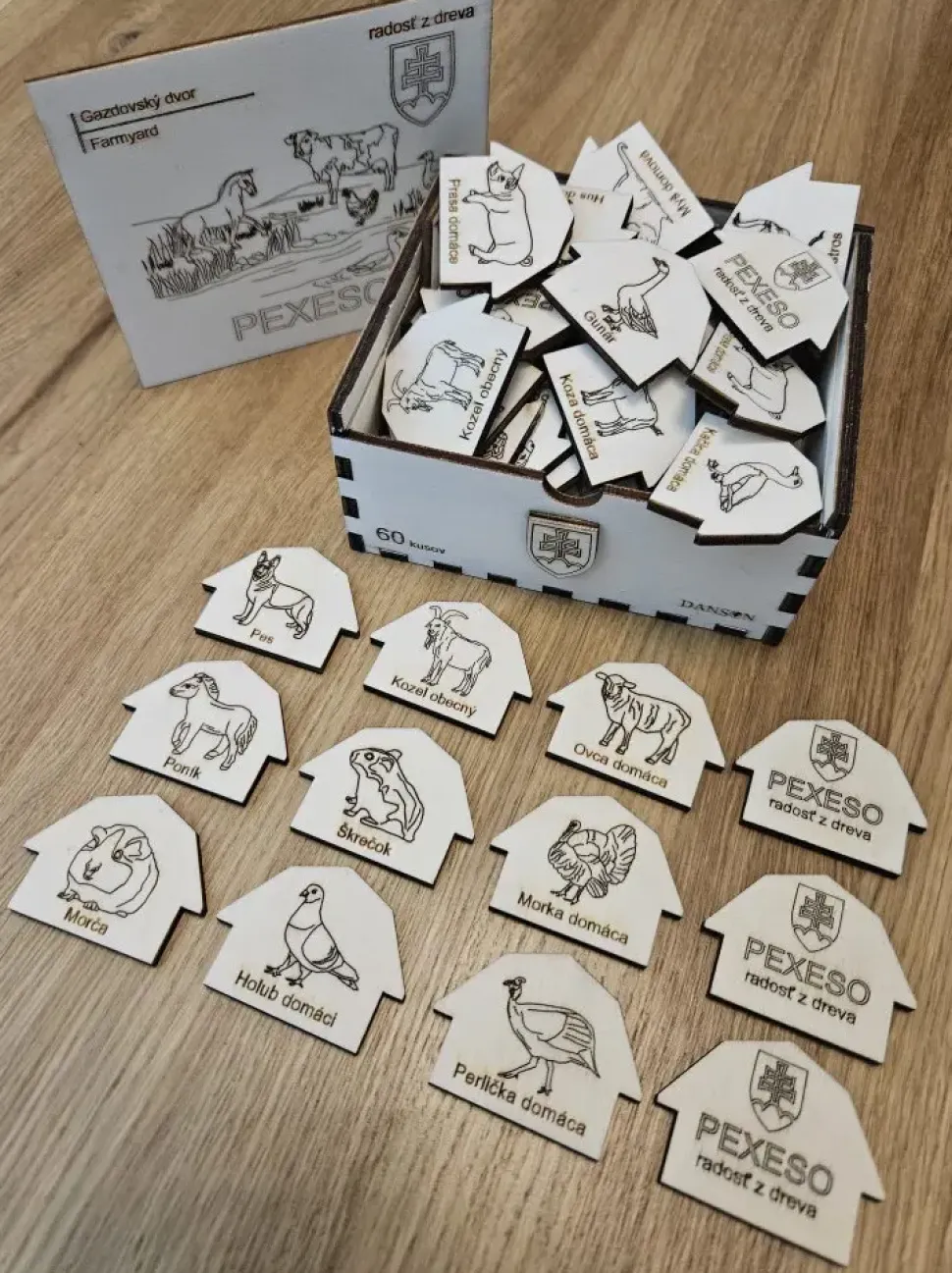 Puzzle Drevené pexeso Gazdovský dvor