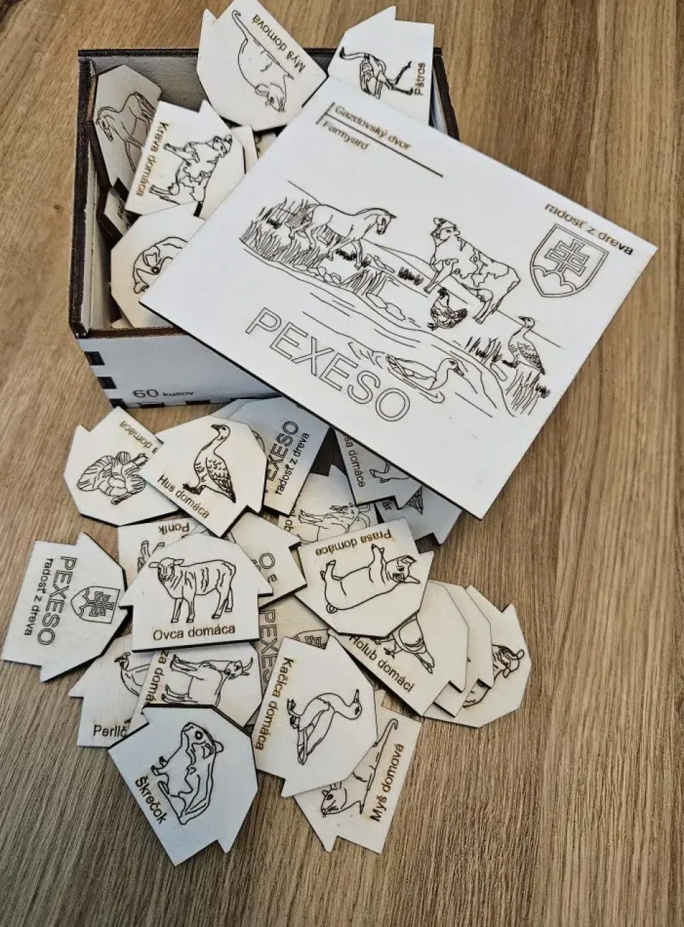 Puzzle Drevené pexeso Gazdovský dvor