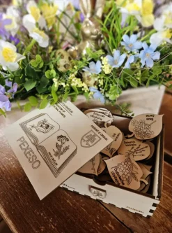 Puzzle Drevené pexeso Herbár lie膷ivých rastlín