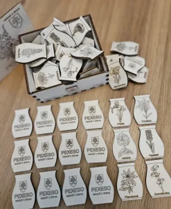 Puzzle Drevené pexeso Kvety