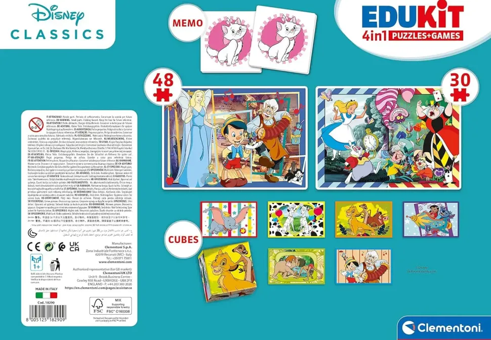 Puzzle Edukit Disney+ cubos+memorando