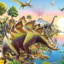 Puzzle Estegossauro 60 dielikov + figura