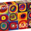 Puzzle Estudo de Cores - Quadrados com Círculos Concêntricos, Wassily Kandinsky