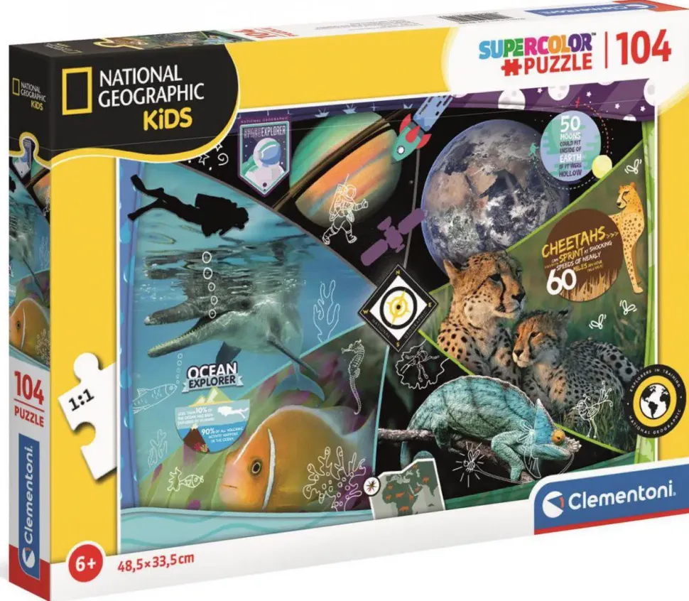 Puzzle Exploradores da National Geogra em treinamento