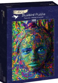 Puzzle Face Art - Retrato de mulher