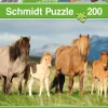 Puzzle Família de cavalos