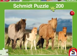 Puzzle Família de cavalos
