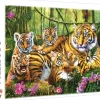 Puzzle Família tigre