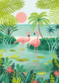 Puzzle Flamingo