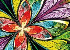 Puzzle Flor colorida