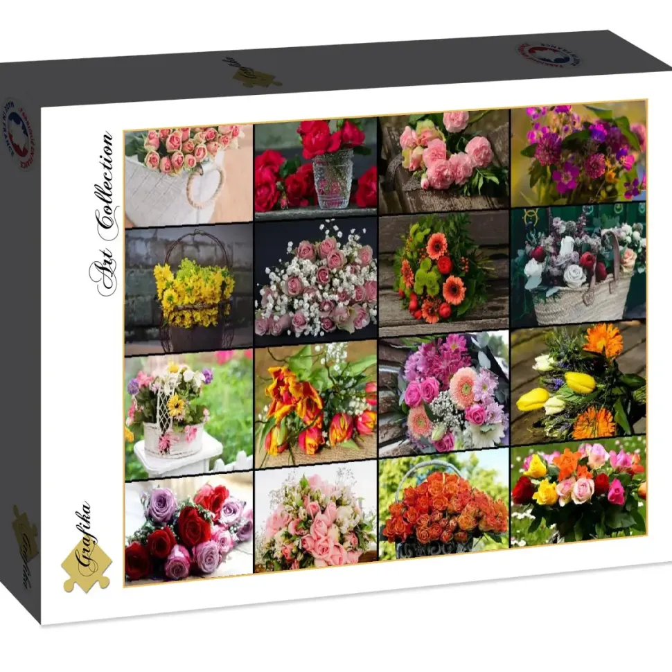 Puzzle Flores de colagem