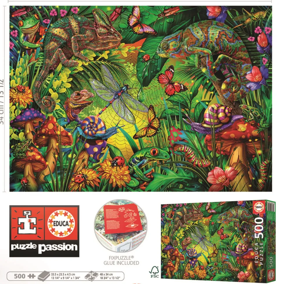 Puzzle Floresta colorida