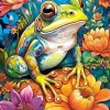 Puzzle Flower Power Frog