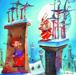 Puzzle François Ruyer: A Feiticeira e o Papai Noel