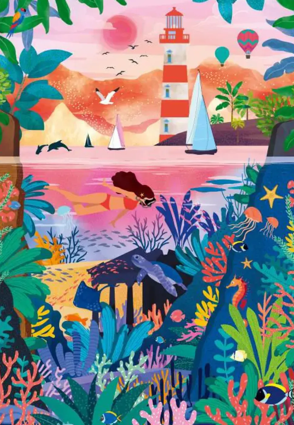 Puzzle Fundos Marinhos Coloridos