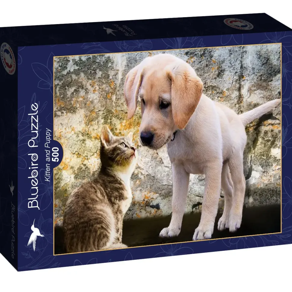 Puzzle Gatinho e cachorrinho