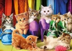 Puzzle Gatinhos coloridos