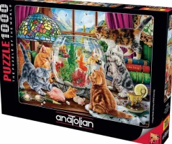 Puzzle Gatinhos e Aquário
