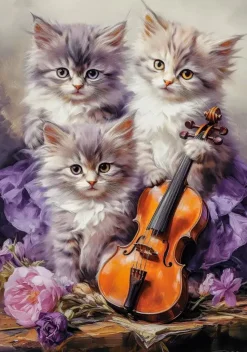Puzzle Gatinhos Musicais