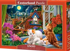 Puzzle Gatinhos no telhado