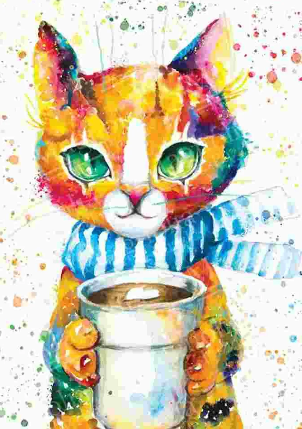 Puzzle Gato Colorido